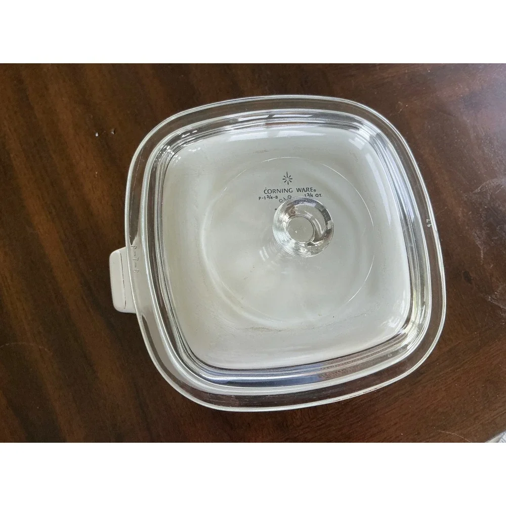 Corning Ware Vintage Casserole Dish Blue Cornflower 1.75 QT P-1 3/4-B with Lid